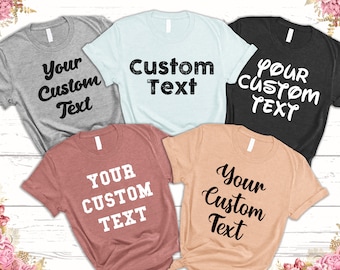 Custom Printed T-Shirt: Personalized Logo or Text Tee for Men, Women & Kids
