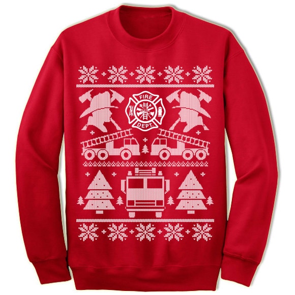 Feuerwehrmann Weihnachtsmann Feuerwehr Ugly Christmas Sweatshirt Feuerwehrmann Weihnachtsmann Feuerwehr Ugly Christmas Sweatshirt