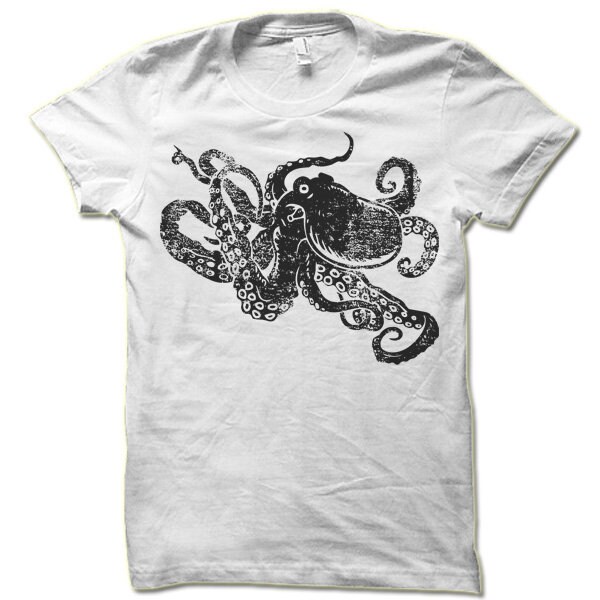 Retro Vintage Style Octopus T-shirt. Cool Octopus Shirt. | Etsy