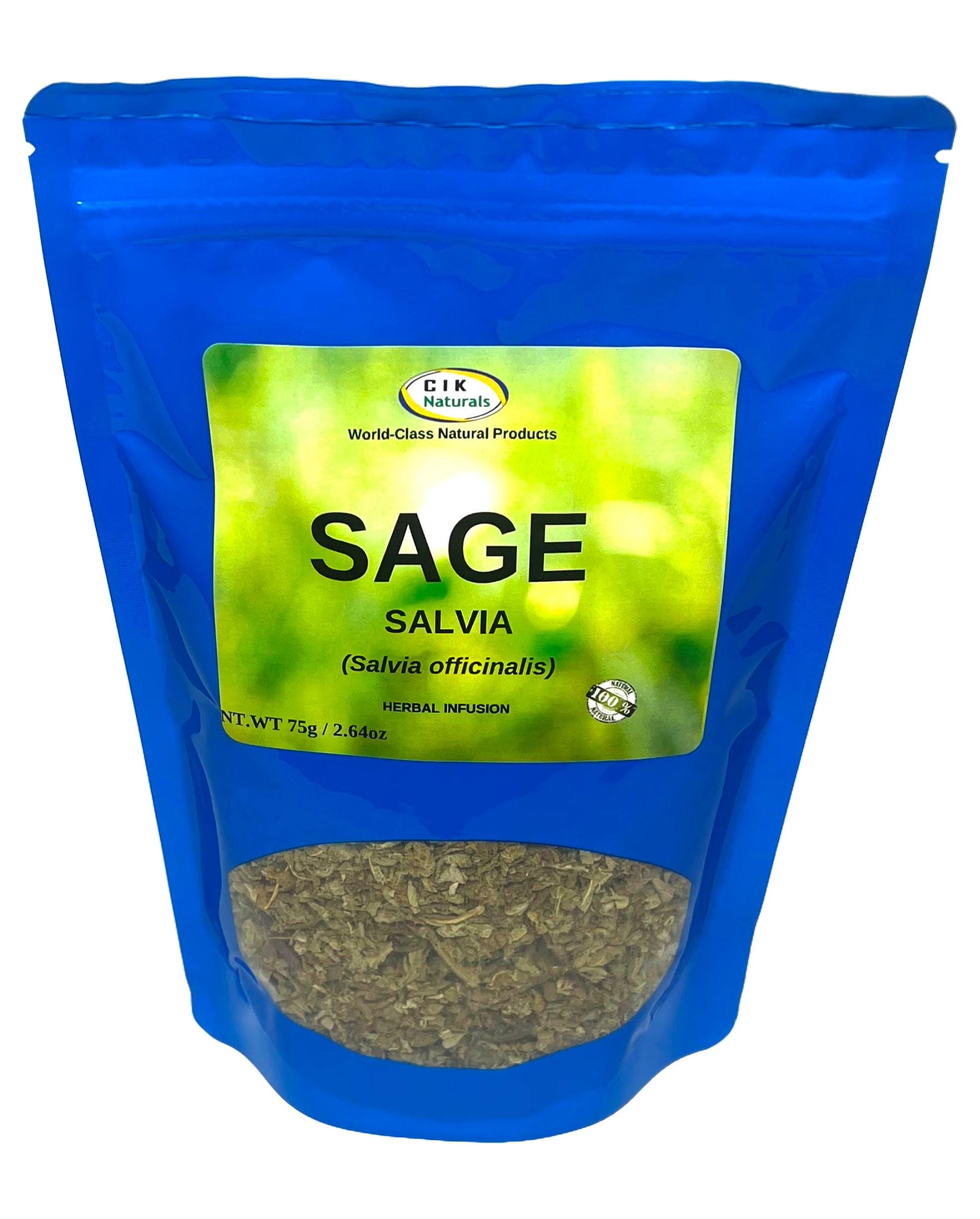 Selavi Tea Sage Tea Herbal Infusion Salvia Zip Lock (75g) (salvia Officilalis) - Etsy