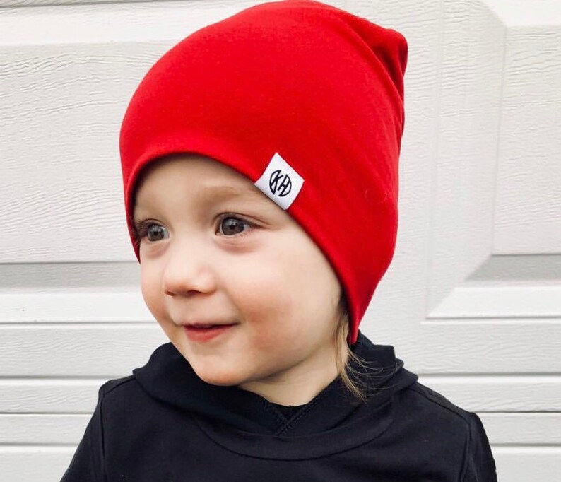 Baby red beanie/ baby slouchy beanie/ hipster hat/ hipster baby clothes/ kids valentines/ baby boy/ toddler clothes/ boy slouchy beanie/ image 8