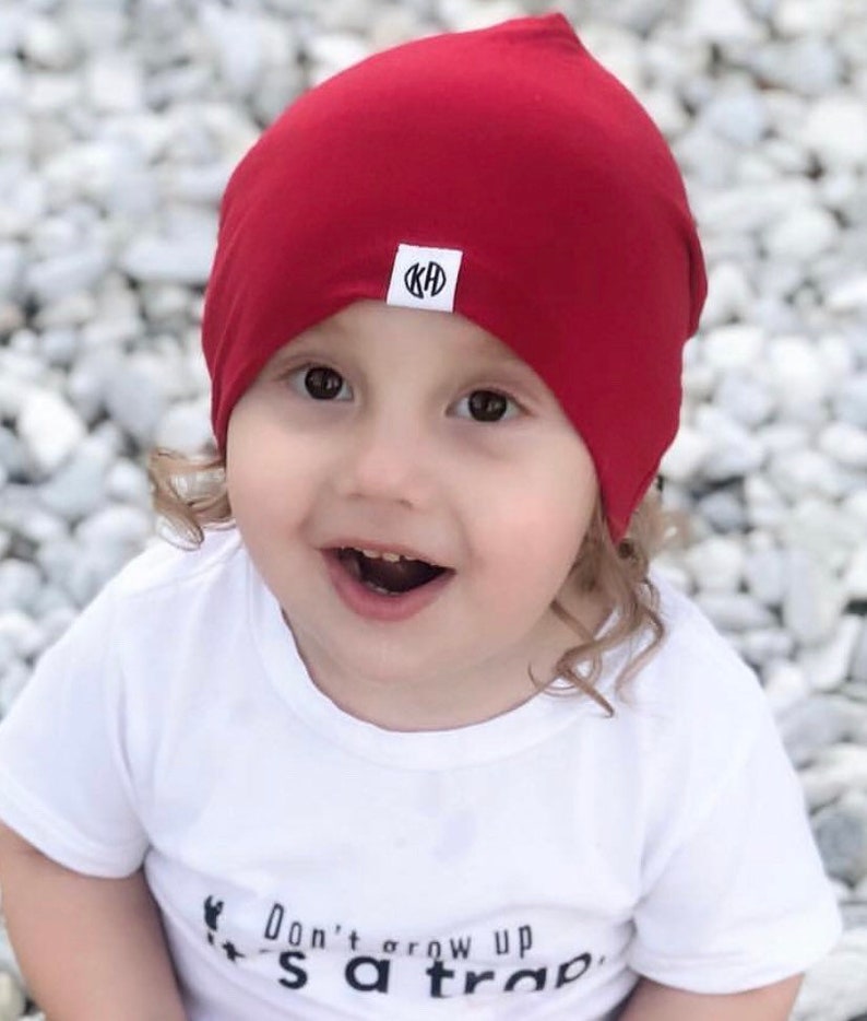 Baby red beanie/ baby slouchy beanie/ hipster hat/ hipster baby clothes/ kids valentines/ baby boy/ toddler clothes/ boy slouchy beanie/ image 10