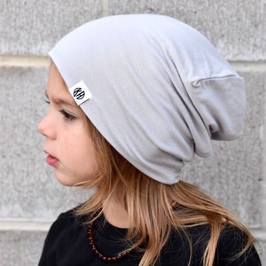 Silver beanie/ baby boy beanie/ slouchy beanie/ toddler beanie/ hipster hat/ silver beanie/ baby fashion/ kid clothes/ trendy kid clothes/