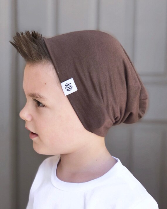 Brown beanie baby slouchy beanie hipster clothes trendy apparel kid hat school clothes baby fashion