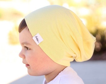 Yellow beanie/ baby boy clothes/ slouchy beanie/ kids hat/ hipster beanie/ boy hat/ girl hat/ kids easter/ toddler hat/ baby girl clothes/