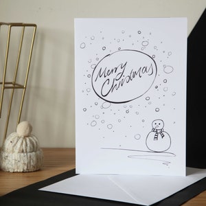 Christmas Snowman Card image 1