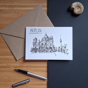 Berlin Skyline Greetings Card