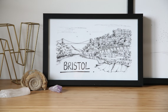 Bristol Skyline Wallart Print