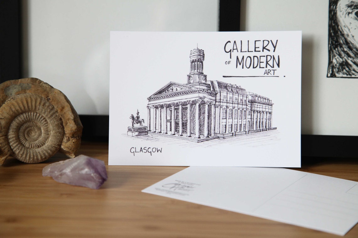 Glasgow Postcard Gallery of Modern Art Etsy