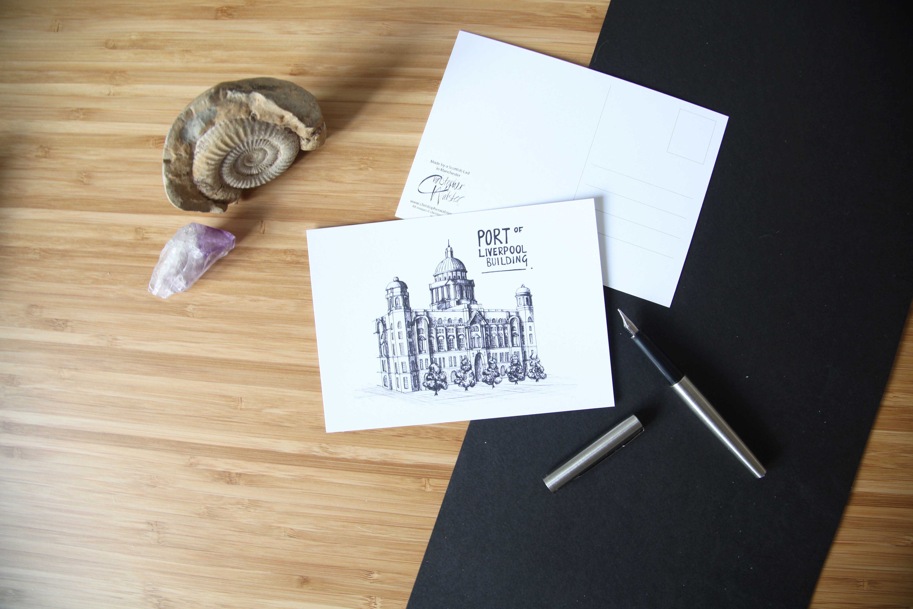 Port of Liverpool Landmark Postcard