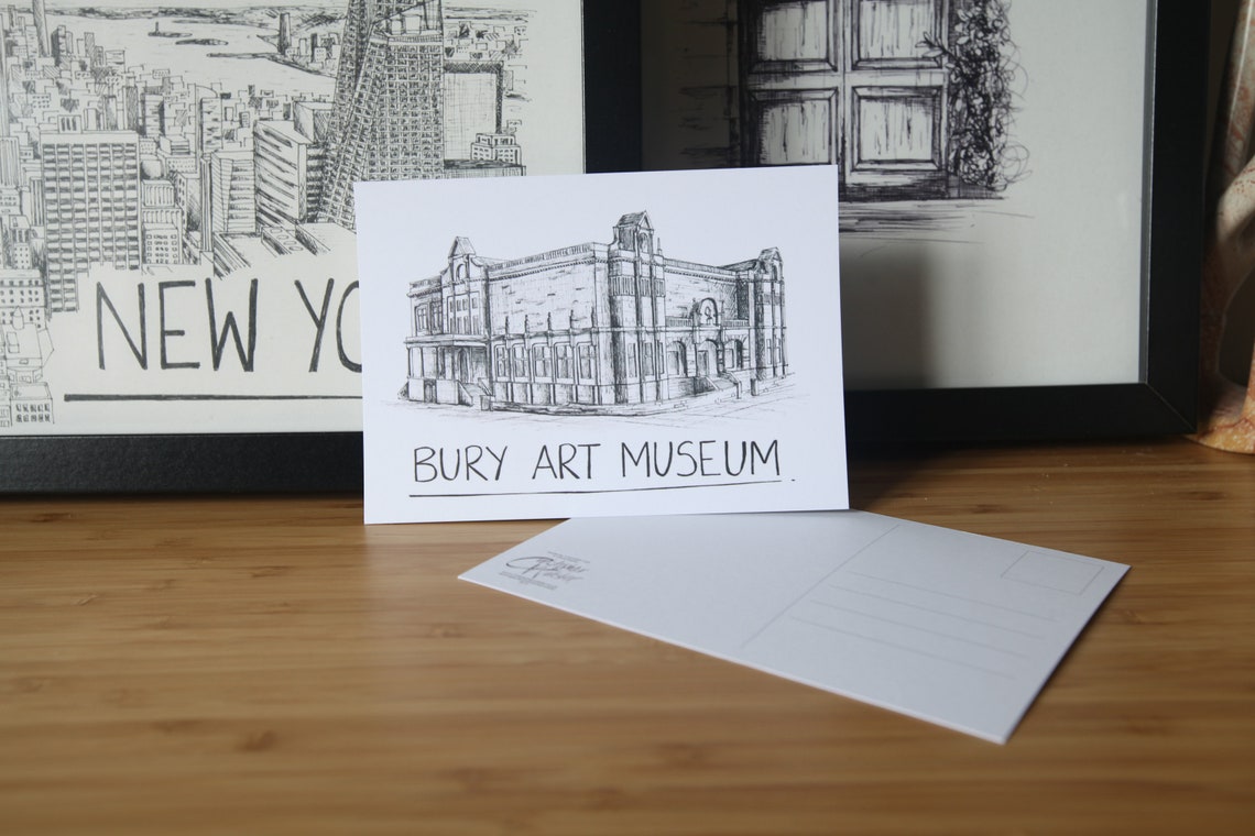 Bury Art Museum Postcard Etsy