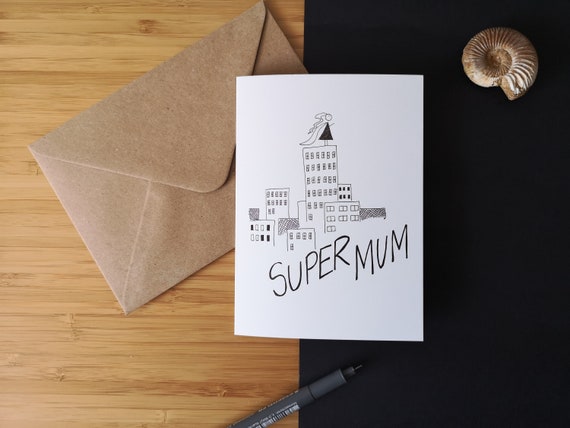 Mothers Day Card, Superhero Mum (smaller)