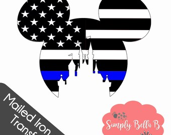 thin blue line mickey mouse