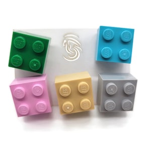 Set of 5 Assorted Toy Building Block Push Pins, Stocking Stuffers for Adults, Christmas Gift for Teens, Office Decor for her, Decorative