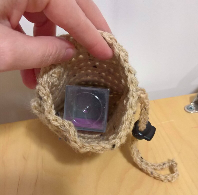 Gift Idea for Boyfriend Dice Holder Small Dice Bag Crochet Bag Drawstring Bag Mothers Day Gift RPG Accessory Gamer Gift for Husband