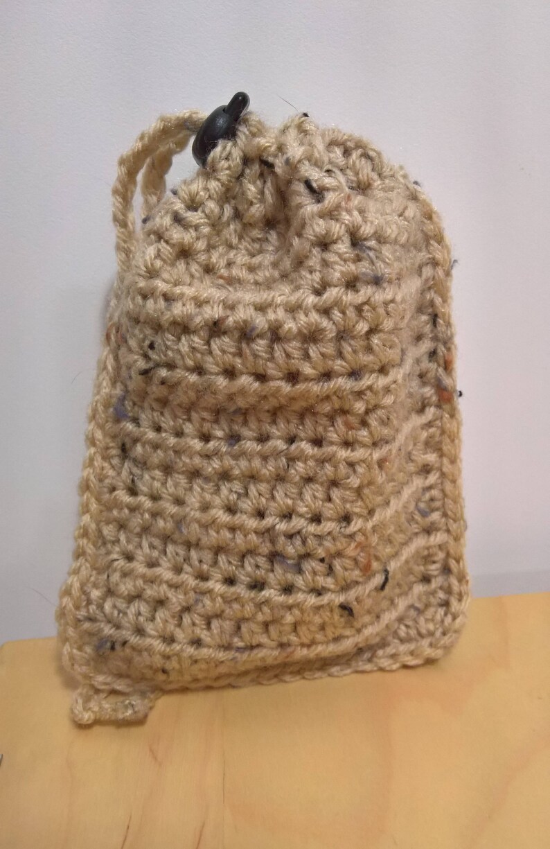 Gift Idea for Boyfriend Dice Holder Small Dice Bag Crochet Bag Drawstring Bag Mothers Day Gift RPG Accessory Gamer Gift for Husband