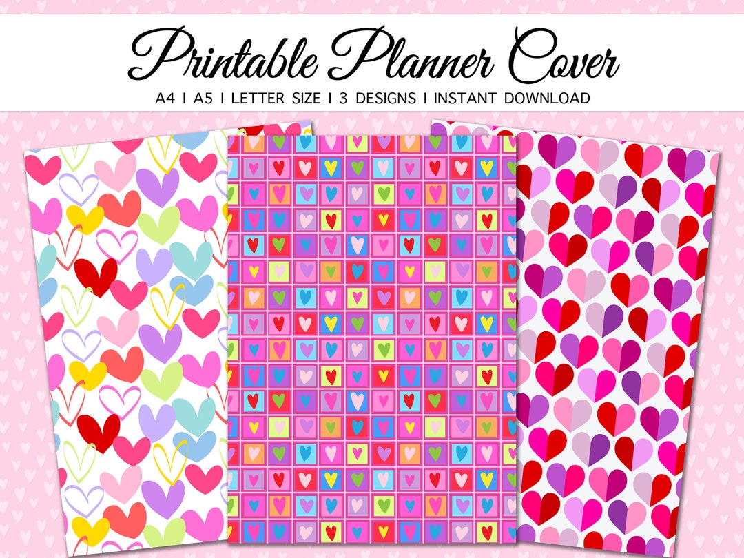 Planner Cover Page, Printable Planner, Binder Cover Printable, Planner