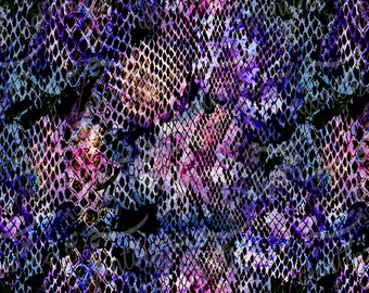 Impresión de serpiente colorida DESCARGA INSTANTE 12 x 12 pulg. 300 ppp RGB photoshop jpeg patrón sin costuras Paquete de papel de álbum de recortes digital