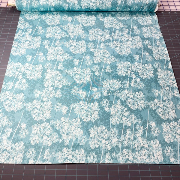 Pretty Little Things Quilting Fabric by Louise Allen for Wilmington Prints, By The Yard, Aqua Blue Turquoise Quilting Fabric, Patt 68219