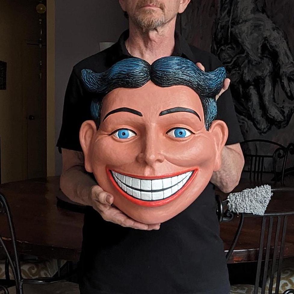 Handmade Tillie Face Sculpture, Coney Island Wall Art (13x13x6) - Etsy