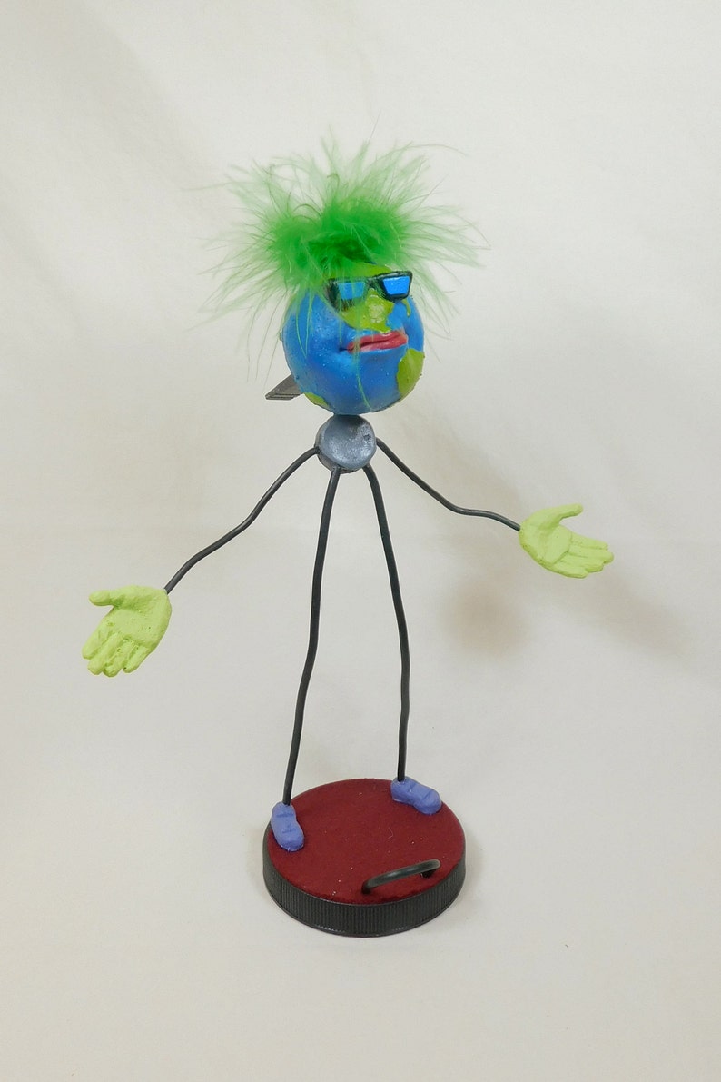 Earth Cell Phone Holder Puppet