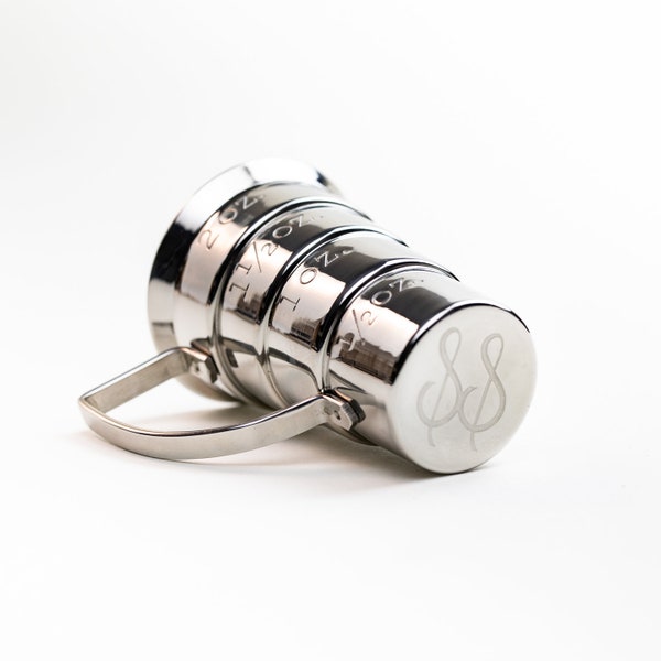 Stepped Napier Jigger - Vintage Inspired Cocktail Bar Measure