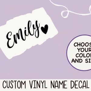 Custom Vinyl Name Decal
