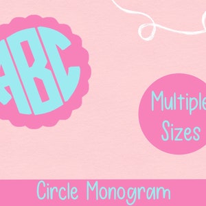 Circle Monogram Decal