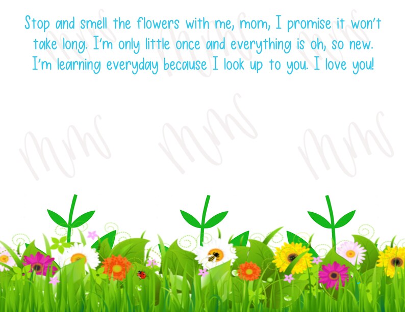 Mother's Day Handprint Poem Template - Etsy