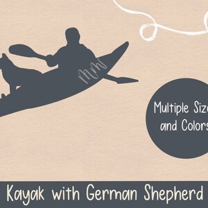 Kayak with German Shepherd