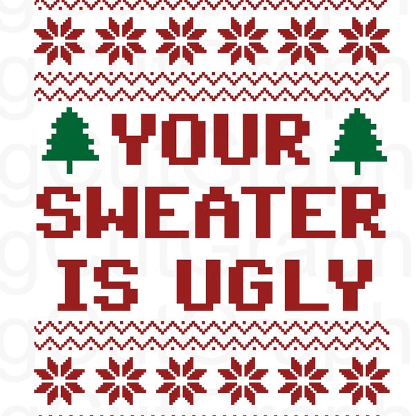 Ugly Sweater Svg - Etsy