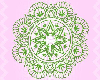 Download Marijuana Mandala Etsy