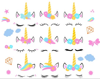 Download Unicorn Wall Art Svg Etsy