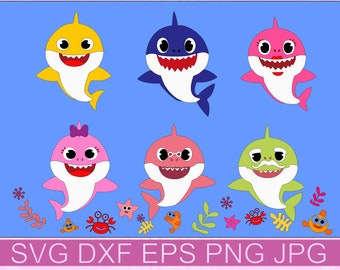 Download Baby shark svg shirt family shark clipart download vector ...