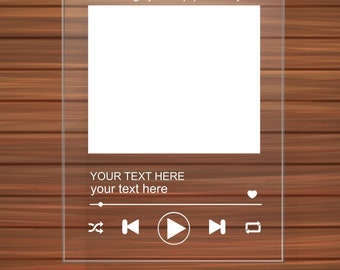 Music Player SVG Template, Engrave Files (Digital Download)