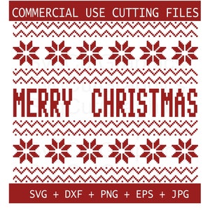 Buon Natale 2023 SVG Maglione brutto, file SVG per Cricut e Silhouette, Maglione brutto SVG