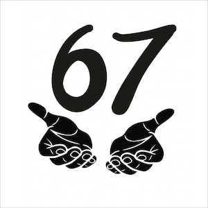 Six Seven SVG PNG Funny Design, 6 7 Viral Kids Meme, Gen Z