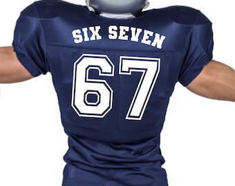 Six Seven SVG PNG Funny Varsity Design, Viral Kids Meme, Gen Z Digital Download