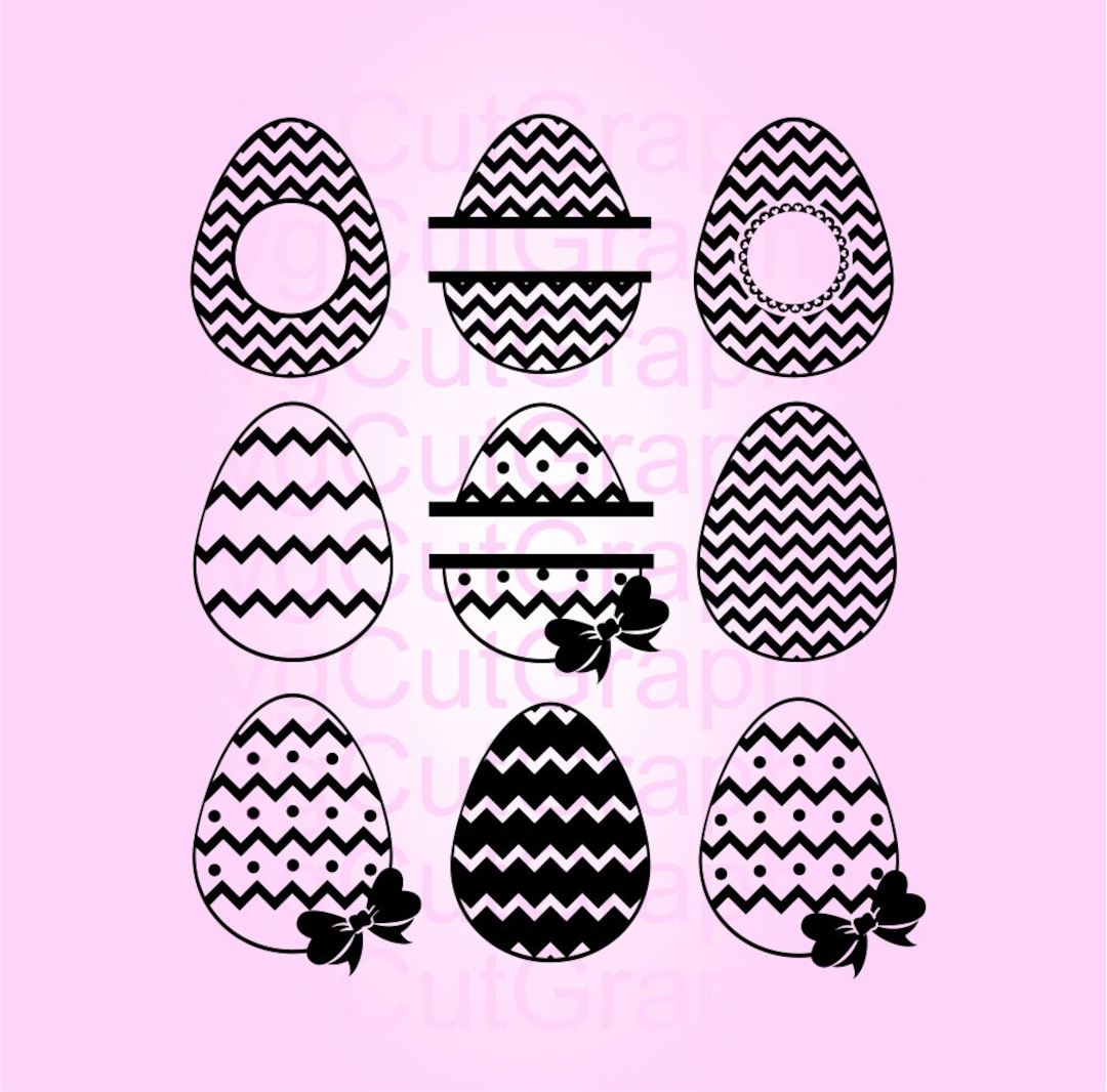 Easter Egg SVG, Easter Eggs Svg Files Cricut Silhouette Vinyl Cutters ...