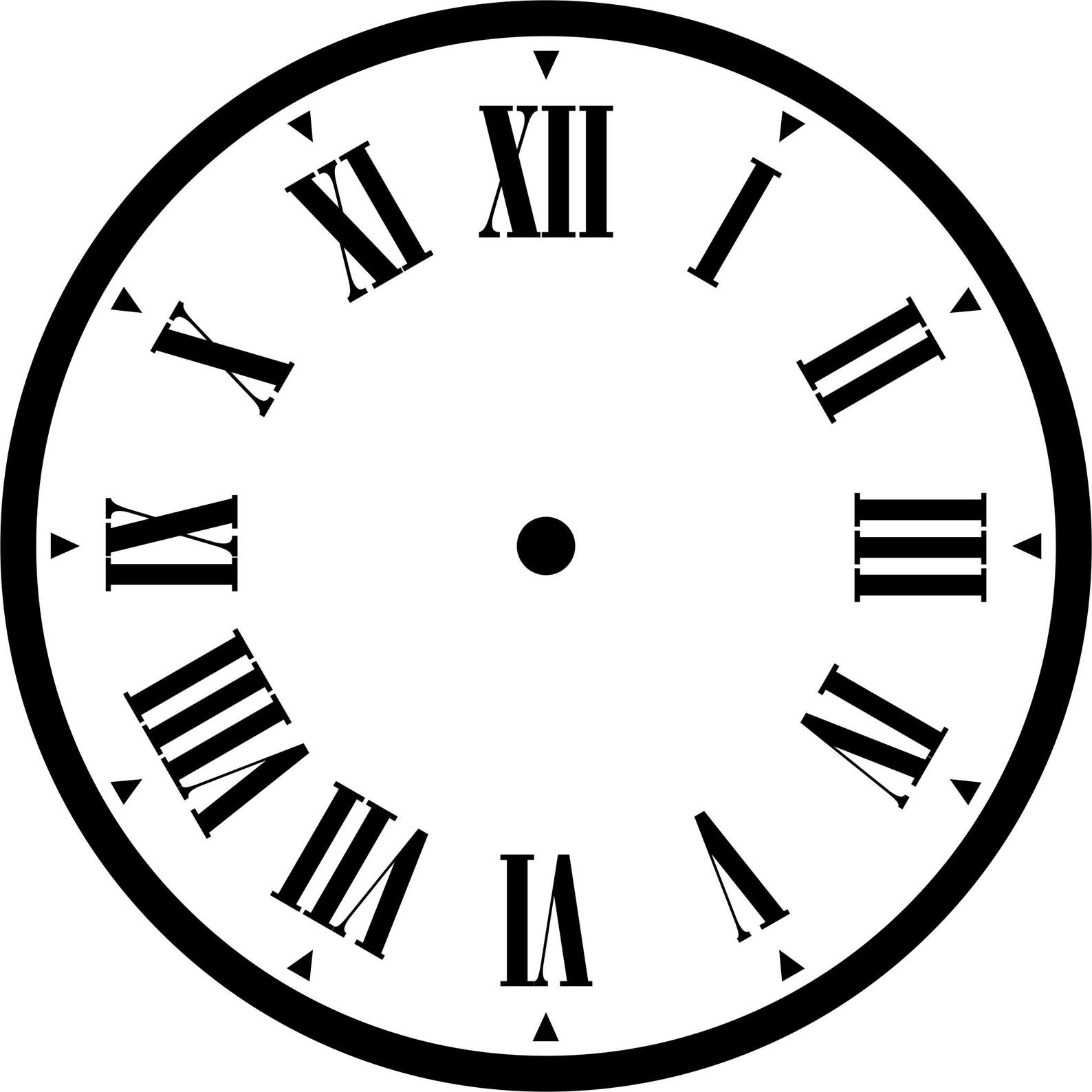 Clock Face SVG Bundle, Roman Numbers, Template (digital Download) - Etsy