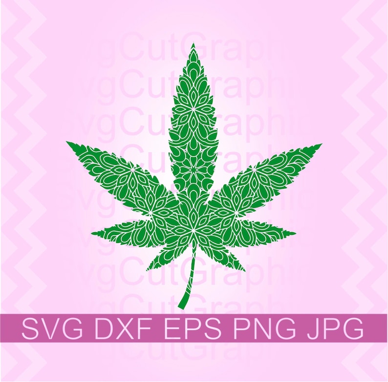 Download Mandala Marijuana Leaf Svg File 420 Svg Cannabis Leaf | Etsy