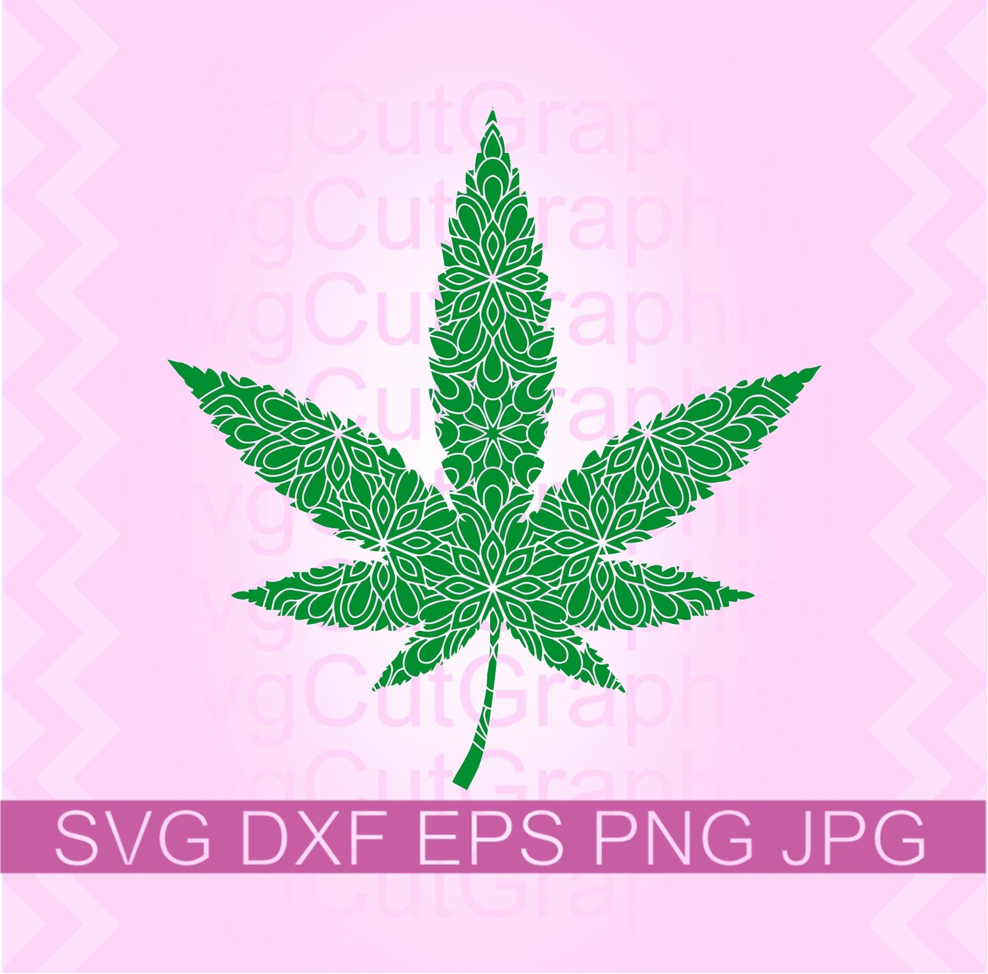 Download Mandala Marijuana Leaf Svg File 420 Svg Cannabis Leaf | Etsy