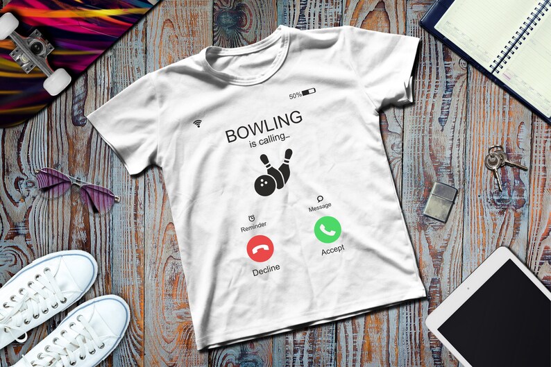 Bowling är att kalla SVG, DTF PNG, sublimeringsdesign bild 2