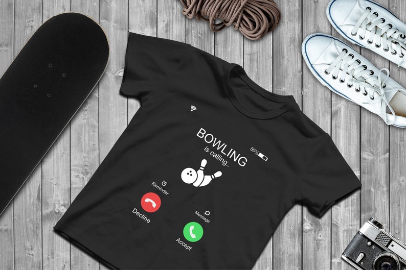 Bowling är att kalla SVG, DTF PNG, sublimeringsdesign bild 1