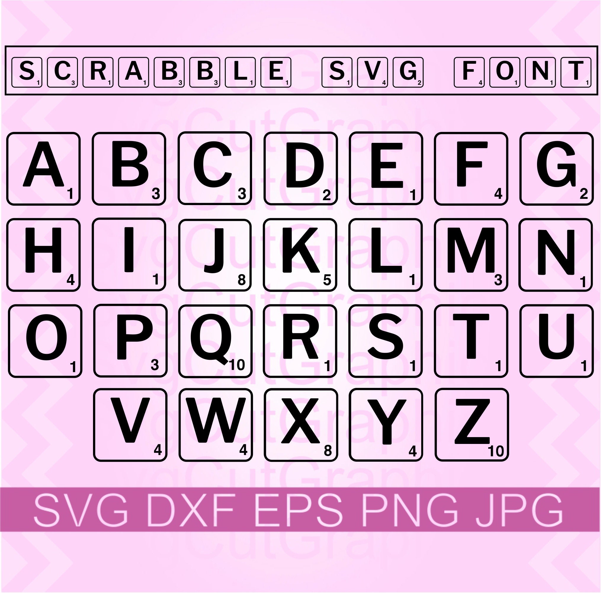 Scrabble Letters SVG