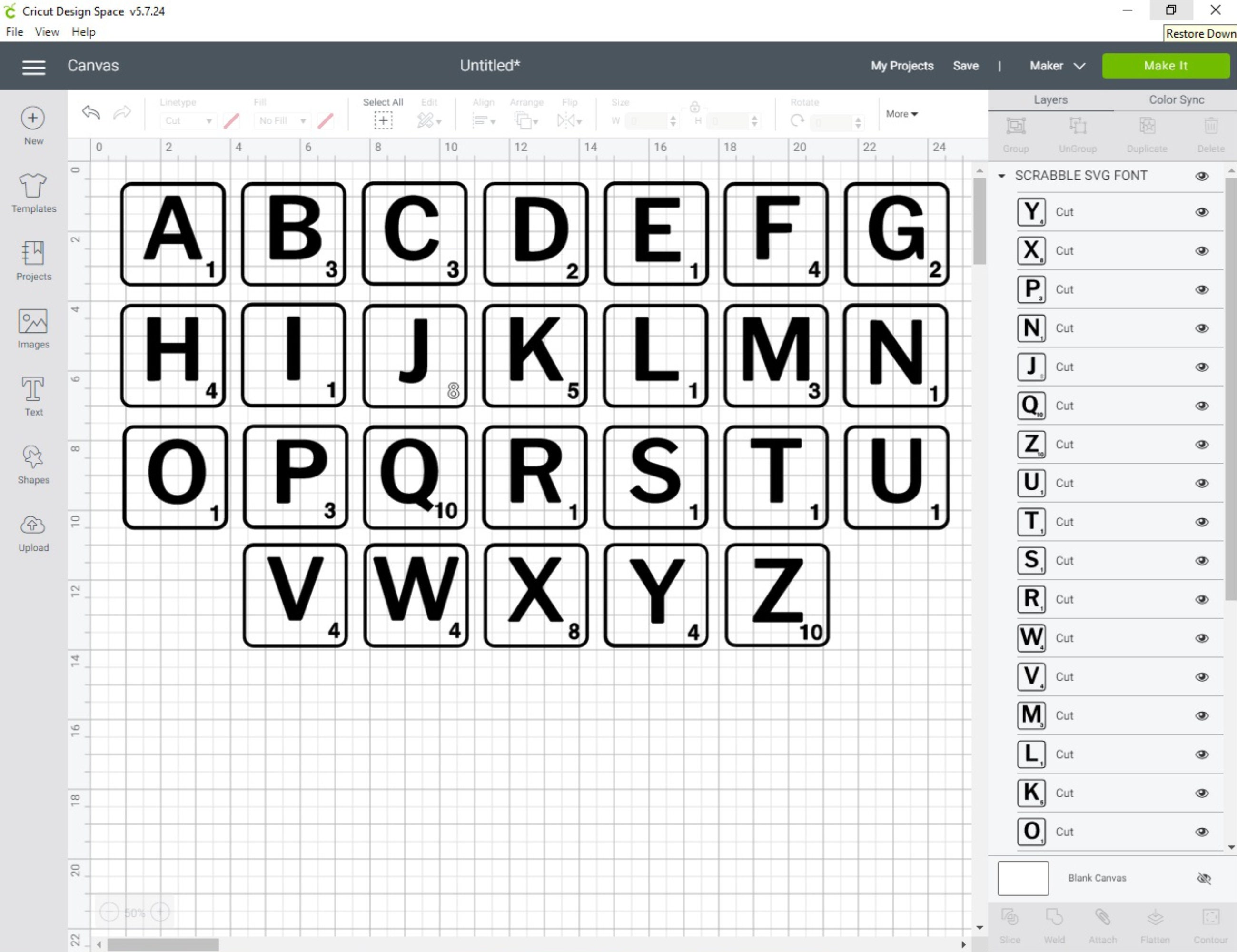 Scrabble Font SVG Scrabble Tile Svg Alphabet Scrabble Svg | Etsy
