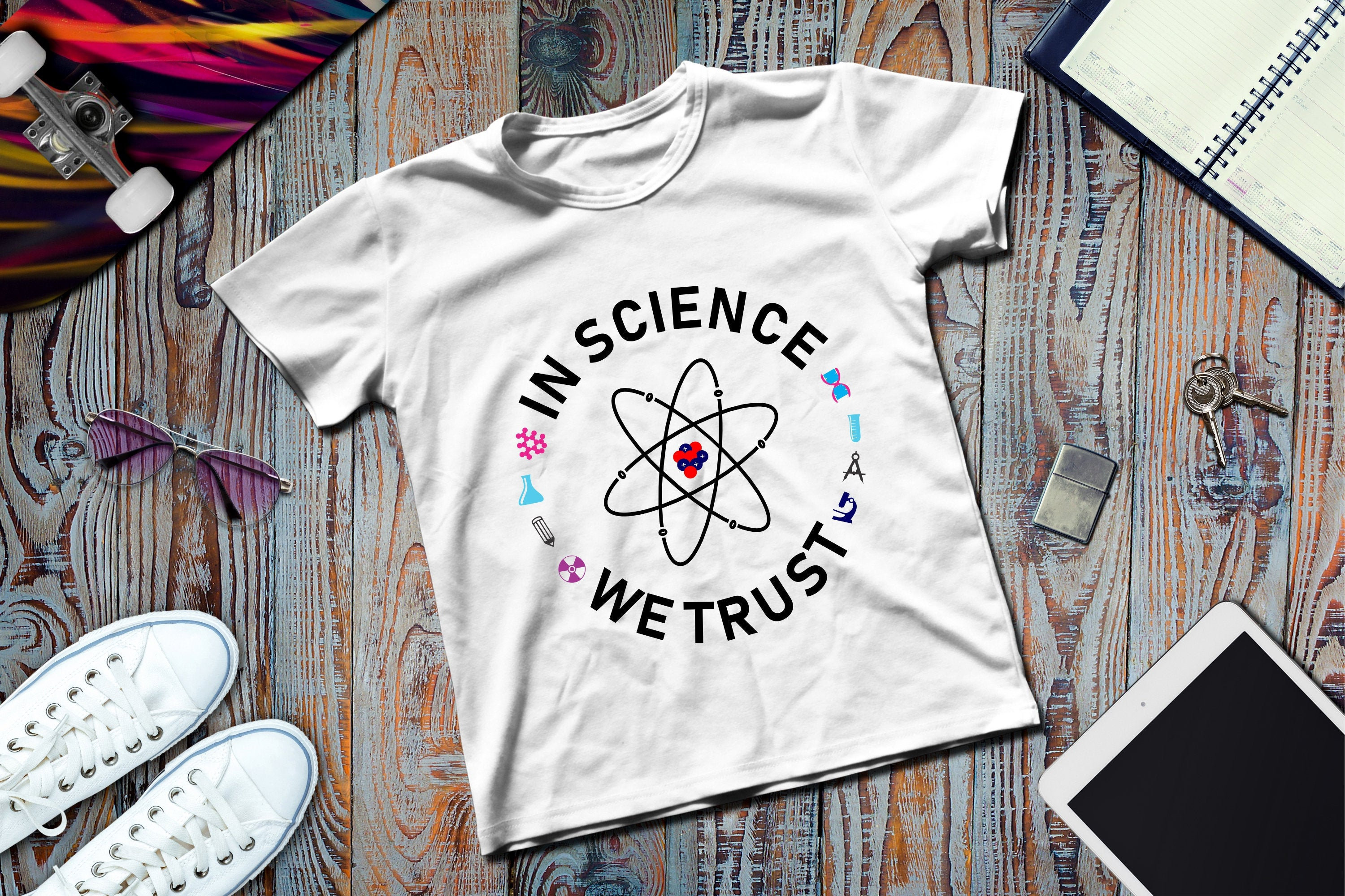 In Science We Trust SVG File Svg Science T shirt Quote SVG Etsy