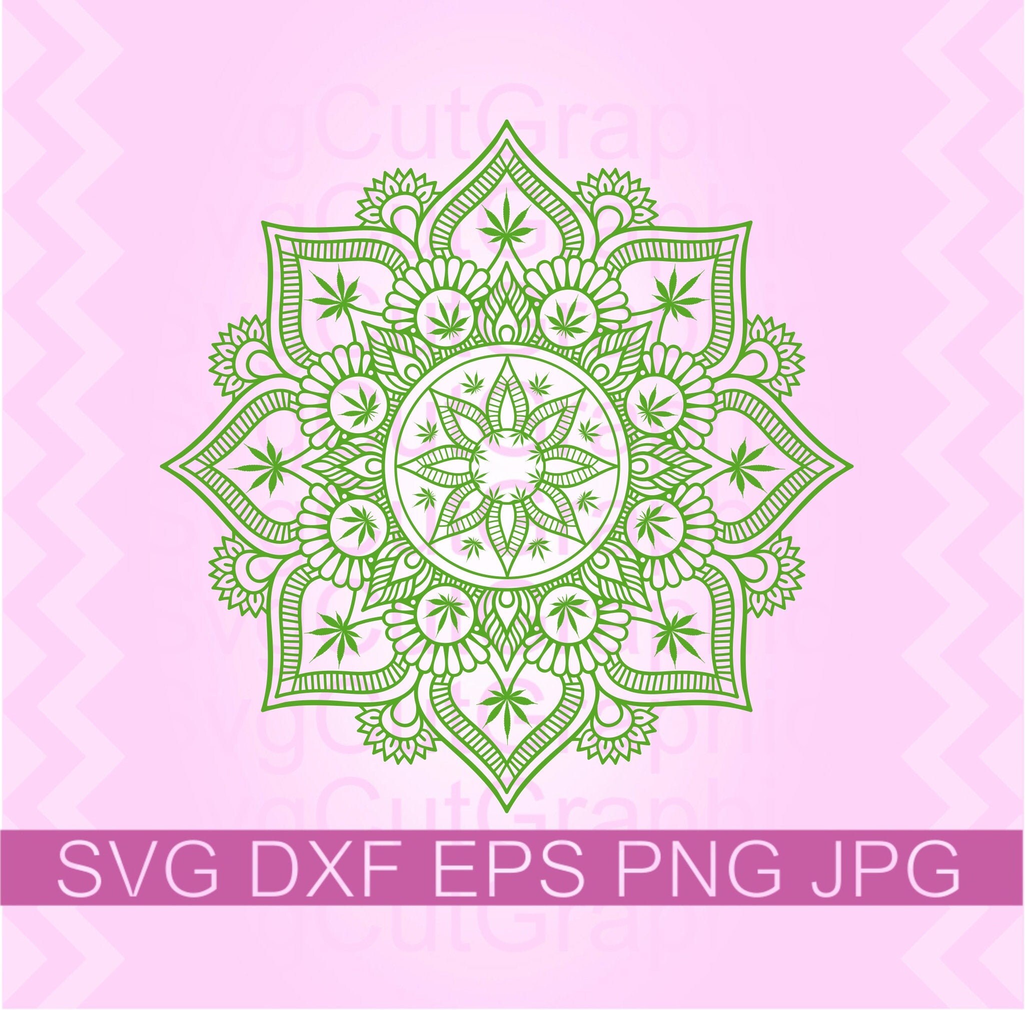 Download Mandala Marijuana Svg File Cannabis Mandala 420 Svg Cannabis Etsy