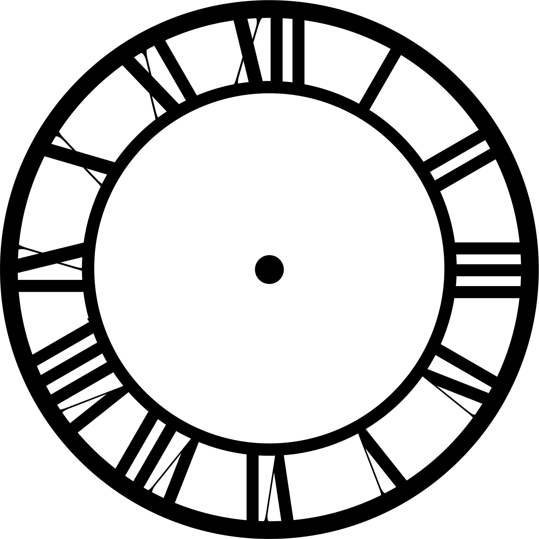 Clock Face SVG Bundle, Roman Numbers, Template (digital Download) - Etsy