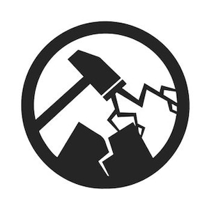 Stempel der Kirche des zerbrochenen Gottes (Die zerbrochene Kirche).